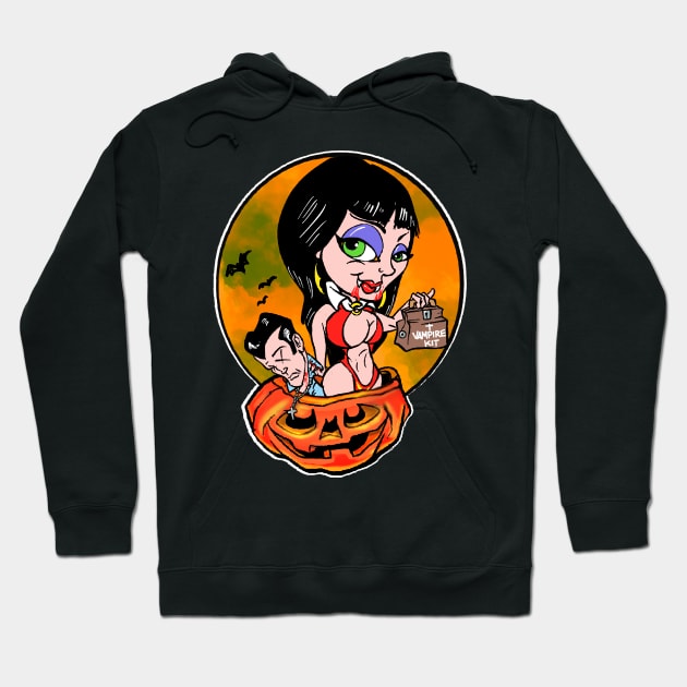 Vampirella rising Hoodie by Biomek